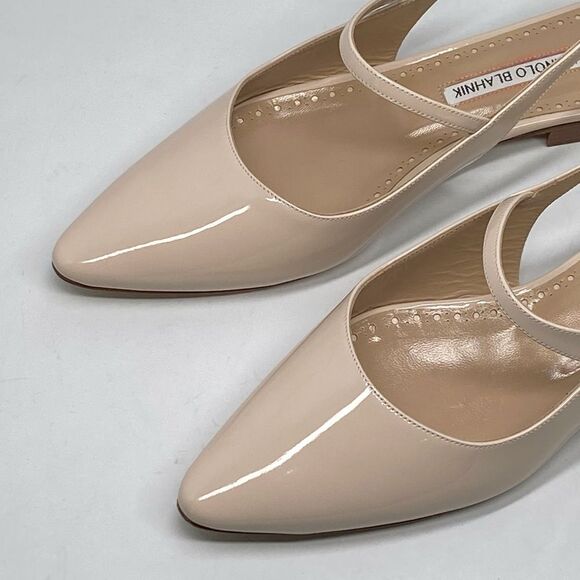Manolo Blahnik Didion Patent Leather Flats size 39 - Picture 4 of 11